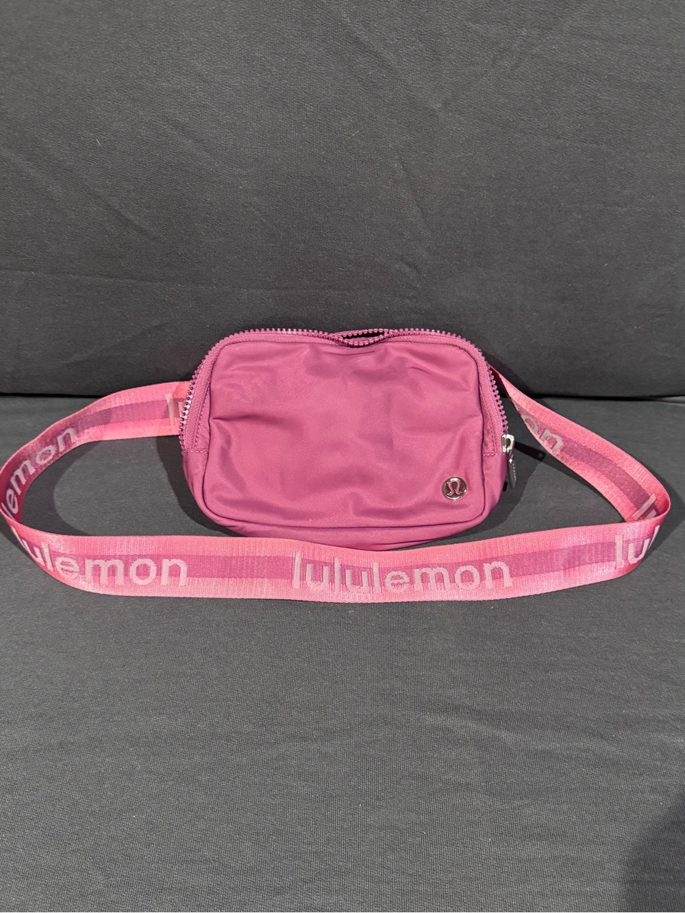 lululemon athletica Pink Crossbody Waist Bag with Branded Strap
